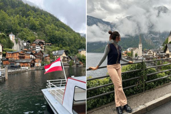 Manu em Hallstatt, na Áustria (foto: Arquivo Pessoal)